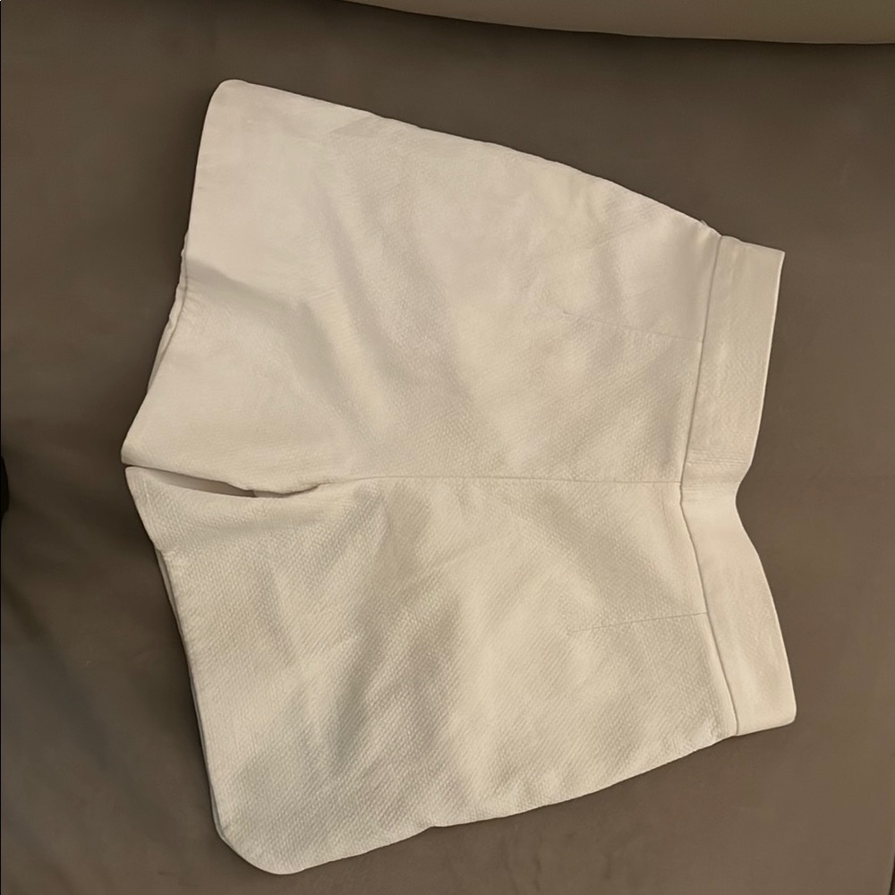 COS High Waist White Shorts